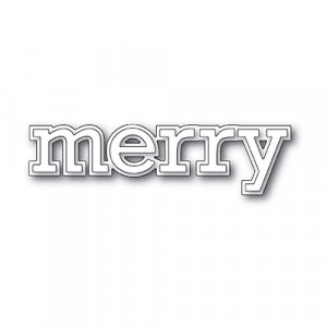 Poppy Stamps Stanzschablone - Merry Outline  - 25% RABATT