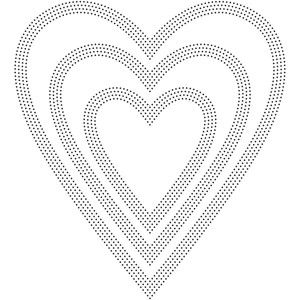 Poppy Stamps Stanzschablone - Pinpoint Hearts
