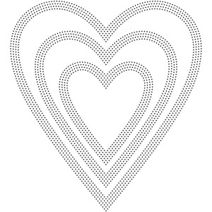 Poppy Stamps Stanzschablone - Pinpoint Hearts