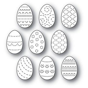 Poppy Stamps Stanzschablone - Folk Decorated Eggs