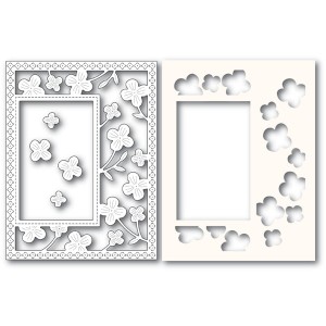 Poppy Stamps Stanzschablone - Summer Blossoms Sidekick Frame and Stencil 