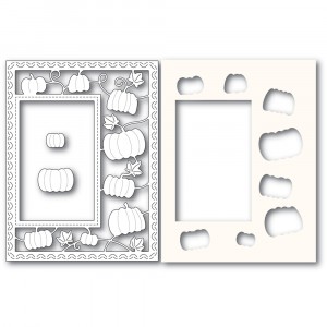 Poppy Stamps Stanzschablone - Pumpkin Patch Sidekick Frame and Stencil 