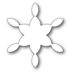 Poppy Stamps Stanzschablone - Stained Glass Snowflake Background - 25% RABATT