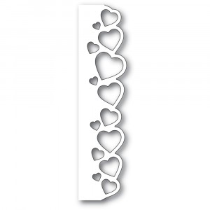 Poppy Stamps Stanzschablone - Samba Heart Border 