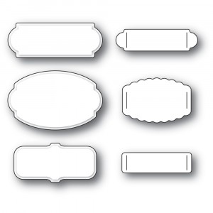 Poppy Stamps Stanzschablone - 2322 Harrison Label Set