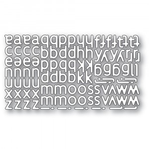 Poppy Stamps Stanzschablone - Poetic Lowercase Alphabet