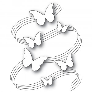 Poppy Stamps Stanzschablone - 2334 Butterfly Symphony