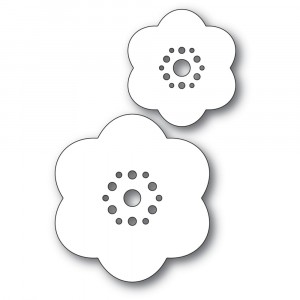 Poppy Stamps Stanzschablone - Rounded Bloom Flowers