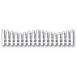 Poppy Stamps Stanzschablone - Wavy Long Picket Fence
