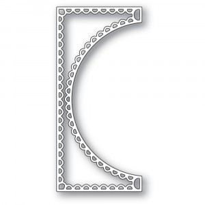 Poppy Stamps Stanzschablone - 2360 Scallop Small Curve Border - 30% RABATT