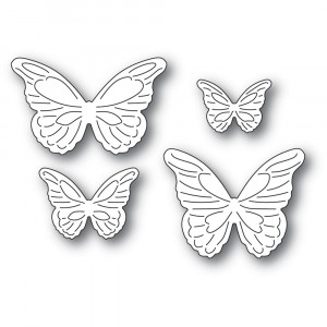 Poppy Stamps Stanzschablone - 2367 Intricate Cut Butterflies