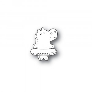 Poppy Stamps Stanzschablone - Whittle Floating Hippo