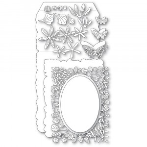 Poppy Stamps Stanzschablone - 2377 Fern and Daisy Pop Up Easel Set