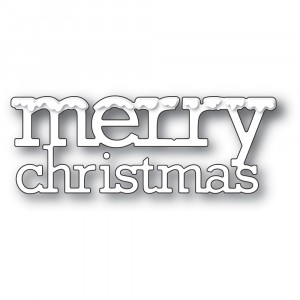 Poppy Stamps Stanzschablone - 2387 Snowy Merry Christmas