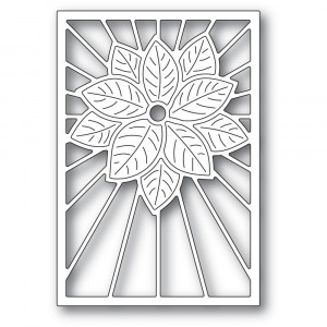 Poppy Stamps Stanzschablone - Stained Glass Poinsettia