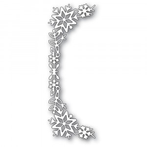 Poppy Stamps Stanzschablone - 2400 Snowflake Tall Curve Border