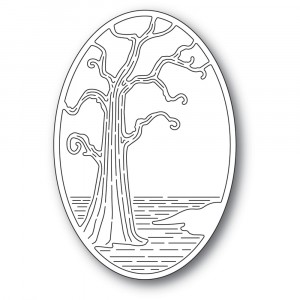 Poppy Stamps Stanzschablone - Twisted Tree Oval - 20% RABATT