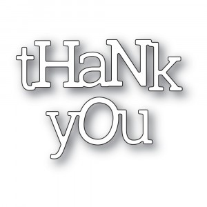Poppy Stamps Stanzschablone - 2405 Playful Thank You - 30% RABATT