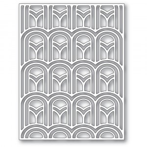 Poppy Stamps Stanzschablone - 2410 Arched Deco Plate 