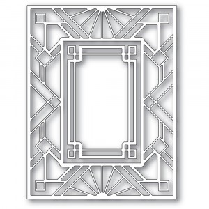 Poppy Stamps Stanzschablone - 2413 Geometric Deco Plate