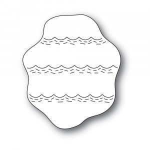 Poppy Stamps Stanzschablone - 2420 Whittle Wave Background 