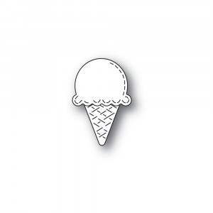 Poppy Stamps Stanzschablone - 2423 Whittle Ice Cream Cone