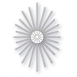 Poppy Stamps Stanzschablone - 2425 Oval Burst