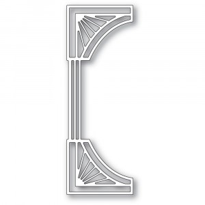 Poppy Stamps Stanzschablone - 2426 Reeded Deco Curve Border - 20% RABATT