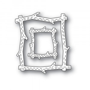 Poppy Stamps Stanzschablone - 2433 Whittle Wood Picture Frames
