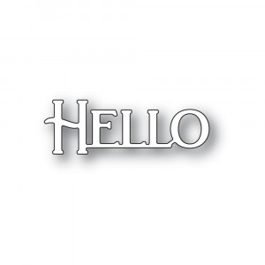 Poppy Stamps Stanzschablone - Hello Poe Script