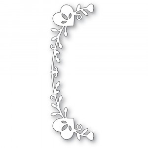Poppy Stamps Stanzschablone - 2457 Tall Curved Heart Arch 