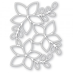 Poppy Stamps Stanzschablone - 2480 Poinsettia Background 