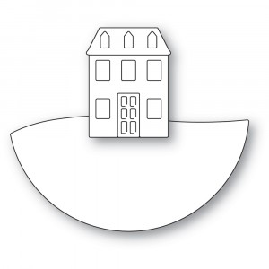 Poppy Stamps Stanzschablone - 2488 Layered House Globe 