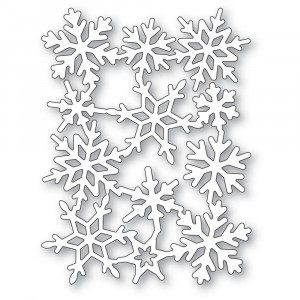 Poppy Stamps Stanzschablone - 2489 Snowflake Background 