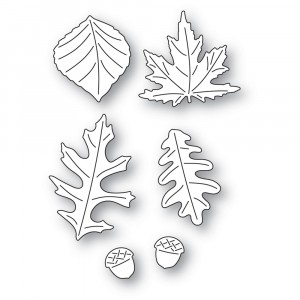 Poppy Stamps Stanzschablone - Fanciful Fall Leaves