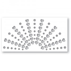 Poppy Stamps Stanzschablone - 2501 Hearts Shining Arch