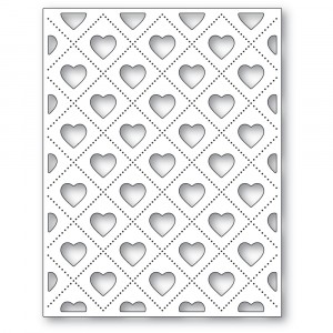 Poppy Stamps Stanzschablone - Heartfelt Pinpoint Frame