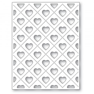 Poppy Stamps Stanzschablone - Heartfelt Pinpoint Frame