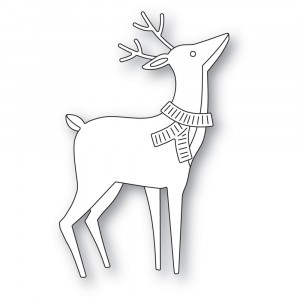 Poppy Stamps Stanzschablone - 2532 Pondering Layered Deer 