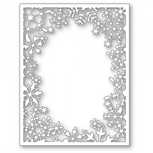 Poppy Stamps Stanzschablone - Wintertime Snowflake Frame