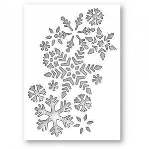 Poppy Stamps Stanzschablone - Snowflake Flurry Collage