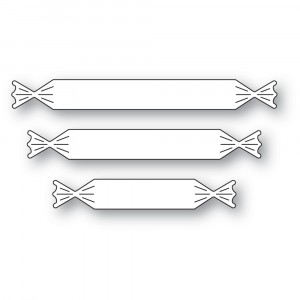 Poppy Stamps Stanzschablone - 2553 Tiny Sentiment Banners