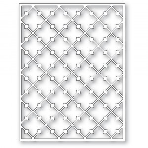 Poppy Stamps Stanzschablone - 2558 Pointy Lattice Plate