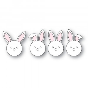 Poppy Stamps Stanzschablone - 2564 Bunny Faces