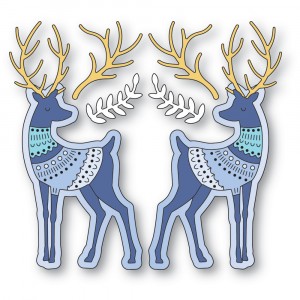 Poppy Stamps Stanzschablone - 2592 Nordic Deer 