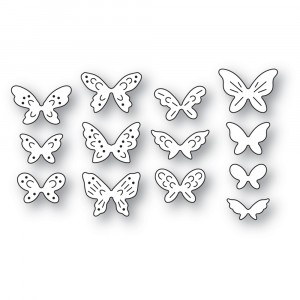 Poppy Stamps Stanzschablone - 2602 Bunches o’ Butterflies