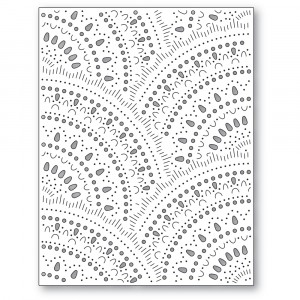 Poppy Stamps Stanzschablone - 2615 Nordic Lacy Plate