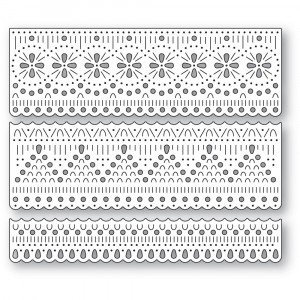 Poppy Stamps Stanzschablone - 2630 Nordic Delicate Border Set