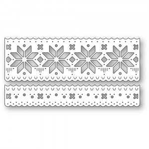 Poppy Stamps Stanzschablone - 2633 Nordic Wintertide Border Set
