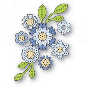 Poppy Stamps Stanzschablone - 2637 Nordic Flower Bunch
